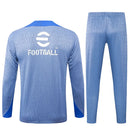 Conjunto Inter de Milão Zíper Curto Treino Azul Claro 2024/25