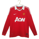 Camisa Retrô Manchester United Manga Longa 2010/11 Home