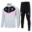 Conjunto Juventus Zíper Longo Cinza